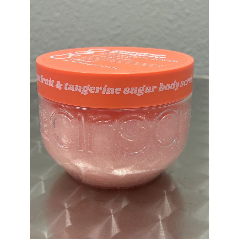 ciroa grapefruit and tangerine sugar body scrub